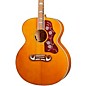 Epiphone Inspired by Gibson J-200 Acoustic-Electric Guitar Aged Natural Antique thumbnail