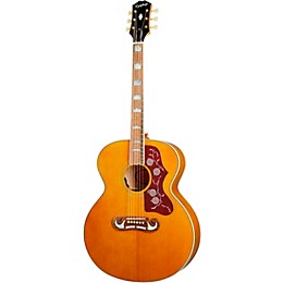 Epiphone Inspired by Gibson J-200 Acoustic-Electric Guitar Aged Natural Antique