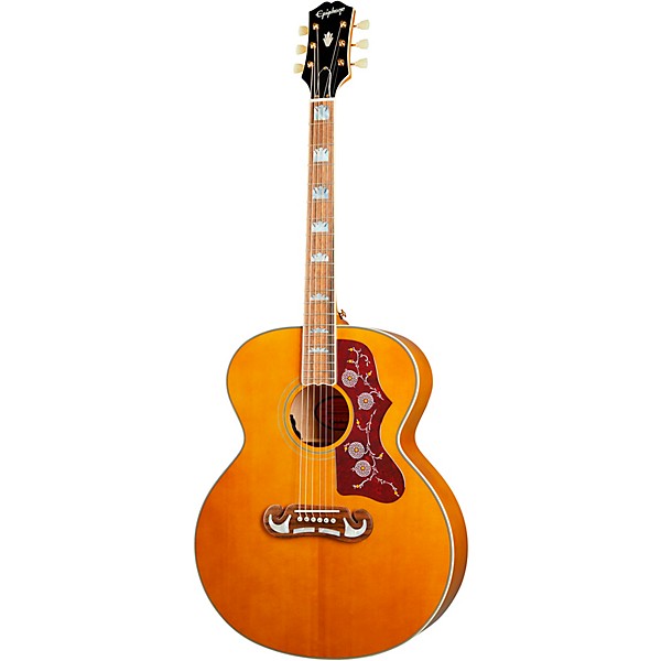 Epiphone Inspired by Gibson J-200 Acoustic-Electric Guitar Aged Natural Antique