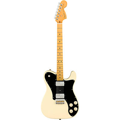 Fender American Professional Ii Telecaster Deluxe Maple Fingerboard Electric Guitar Olympic White for sale