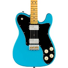 Fender American Professiona... Fender American Professional II Telecaster Deluxe Maple Fingerboard Electric Guitar Miami Blue