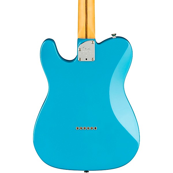 Fender American Professional II Telecaster Deluxe Maple Fingerboard Electric Guitar Miami Blue