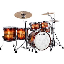 TAMA STAR Bubinga Limited-Edition 5-piece Shell Pack with 22 in. Bass Drum Red Blackwood Burst