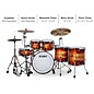TAMA STAR Bubinga Limited-Edition 5-piece Shell Pack with 22 in. Bass Drum Red Blackwood Burst