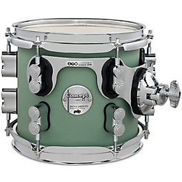 PDP by DW Concept Maple Rack Tom with Chrome... PDP by DW Concept Maple Rack Tom with Chrome Hardware 8 x 7 in. Satin Seafoam