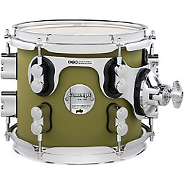 PDP by DW Concept Maple Rack Tom with Chrome H... PDP by DW Concept Maple Rack Tom with Chrome Hardware 8 x 7 in. Satin Olive