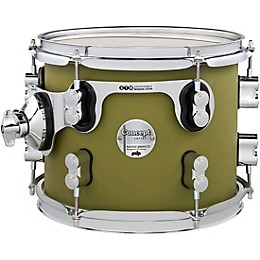 PDP by DW Concept Maple Rack Tom with Chrome Hardware 10 x 8 in. Satin Olive