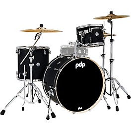 PDP by DW Concept Maple 3-Piece Rock Shel... PDP by DW Concept Maple 3-Piece Rock Shell Pack With Chrome Hardware Satin Black