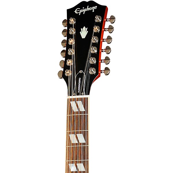 Epiphone Hummingbird 12-String Acoustic Electric Guitar Aged