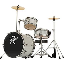 Rogue Lil' Kicker 3-Piece Junior Drum Set Metallic Silver