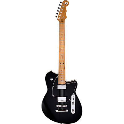 Reverend Charger Hb Roasted Maple Fingerboard Electric Guitar Midnight Black for sale