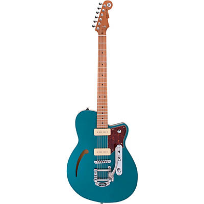 Reverend Club King 290 Roasted Maple Fingerboard Electric Guitar Deep Sea Blue for sale