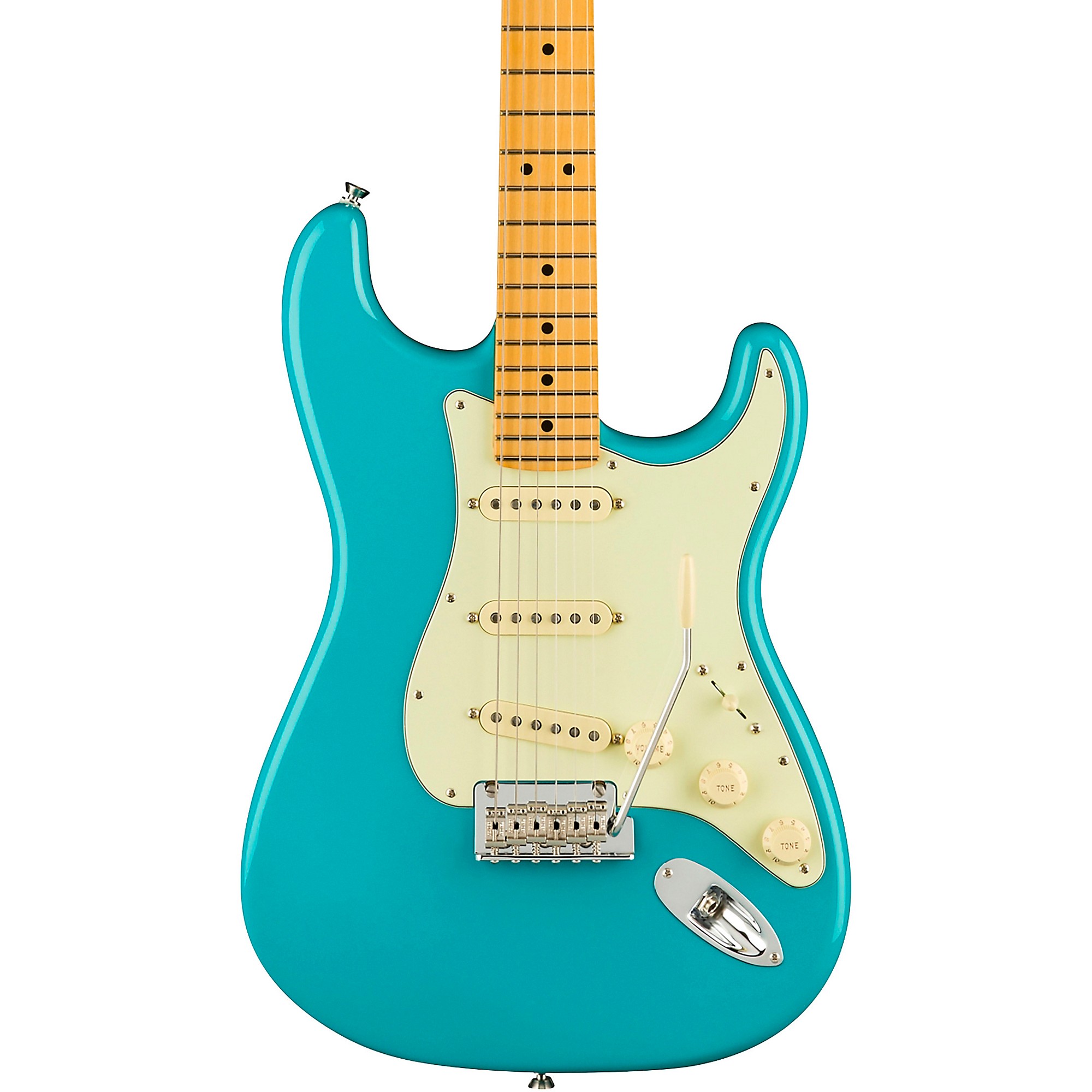 sobre milicia Terminología Fender American Professional II Stratocaster Maple Fingerboard Electric  Guitar Miami Blue | Guitar Center
