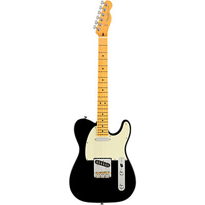 Fender American Professional Ii Telecaster Maple Fingerboard Electric Guitar Black for sale