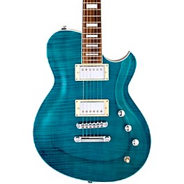 Reverend Roundhouse FM Electric Guitar Black Reverend Roundhouse FM Electric Guitar Turquoise