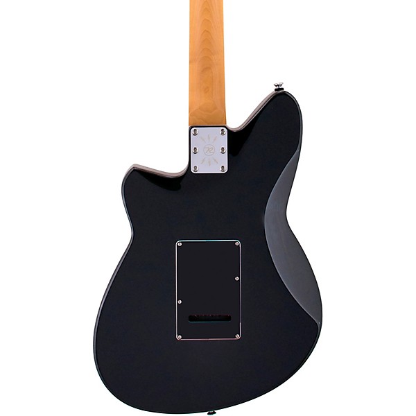 Reverend Jetstream 390 Roasted Maple Fingerboard Electric Guitar Midnight Black