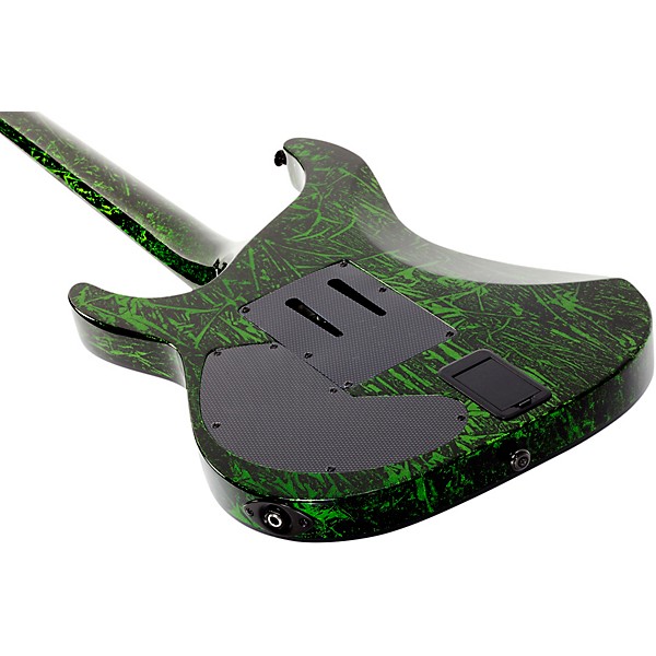 Schecter Guitar Research C-1 FR-S Silver Mountain 6-String Electric Guitar Toxic Venom