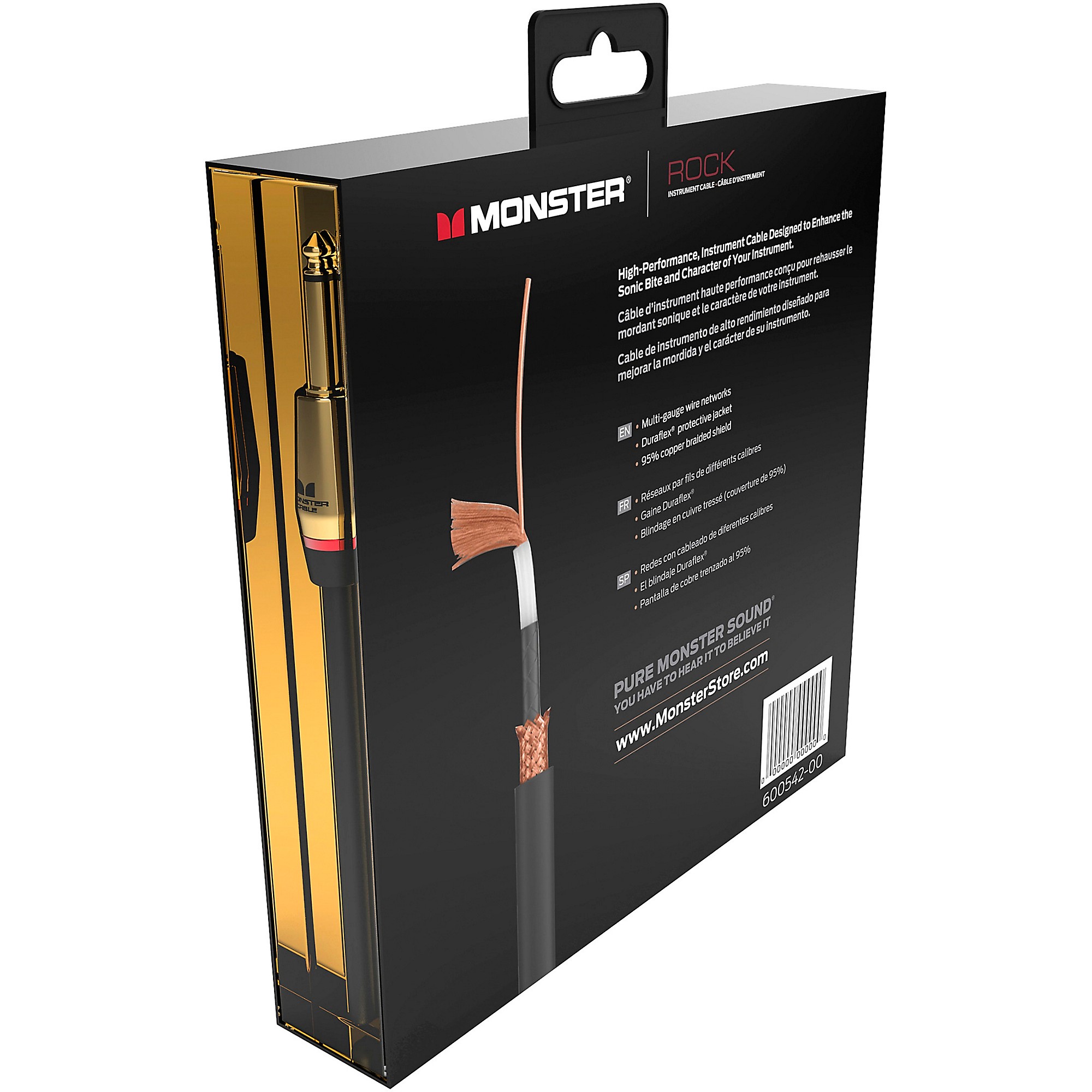 Monster Cable Prolink Rock Pro Audio Instrument Cable 6 ft. Black