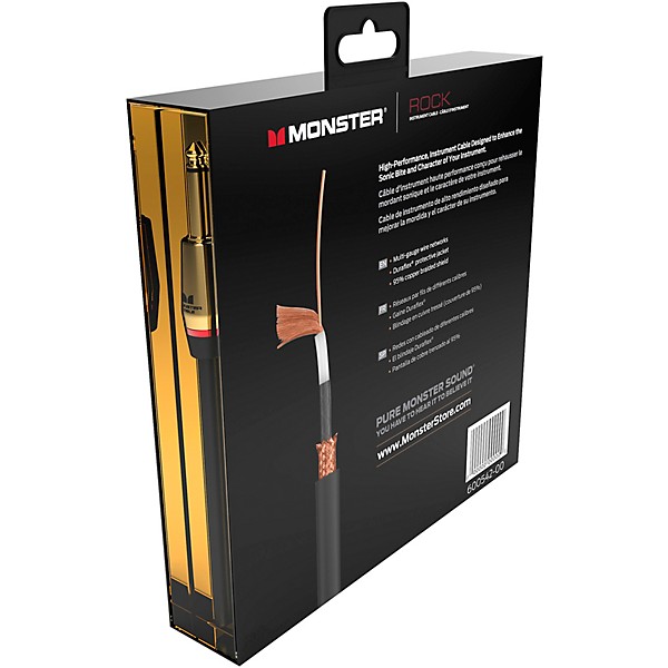 Monster Cable Prolink Rock Pro Audio Instrument Cable 21 ft. Black