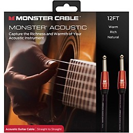 Open Box Monster Cable Prolink Acoustic Pro Audio Instrument Cable Level 1 12 ft. Black