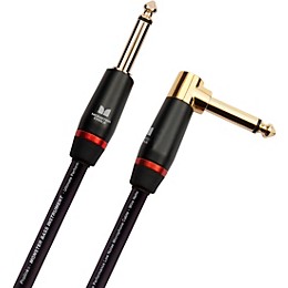 Monster Cable Prolink Monster Bass Pro Audio Instrument Cable, Right Angle to Straight 12 ft. Black