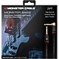 Monster Cable Prolink Monster Bass Pro Audio Instrument Cable, Right Angle to Straight 21 ft. Black