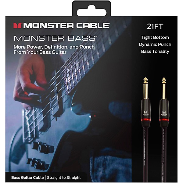 Monster Cable Prolink Monster Bass Instrument Cable 21 ft. Black