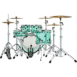 Open Box Design Series Acrylic 5-Piece Shell Pack With Chrome Hardware Level 1  Sea Glass