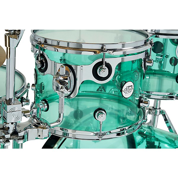 Open Box Design Series Acrylic 5-Piece Shell Pack With Chrome Hardware Level 1  Sea Glass