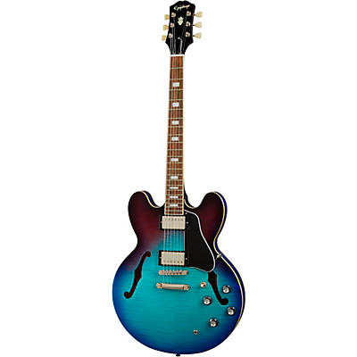 Epiphone Es-335 Figured Semi-Hollow Electric Guitar Blueberry Burst for sale