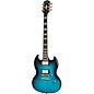 Open Box Epiphone SG Prophecy Electric Guitar Level 1 Blue Tiger Aged Gloss