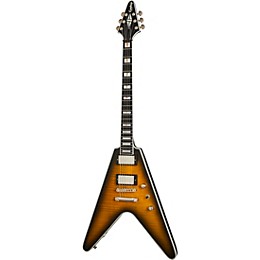 Open Box Epiphone Flying V Prophecy Electric Guitar Level 2 Yellow Tiger Aged Gloss 197881149840