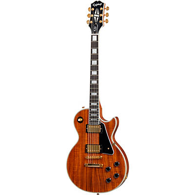 Epiphone Les Paul Custom Koa Electric Guitar Natural for sale