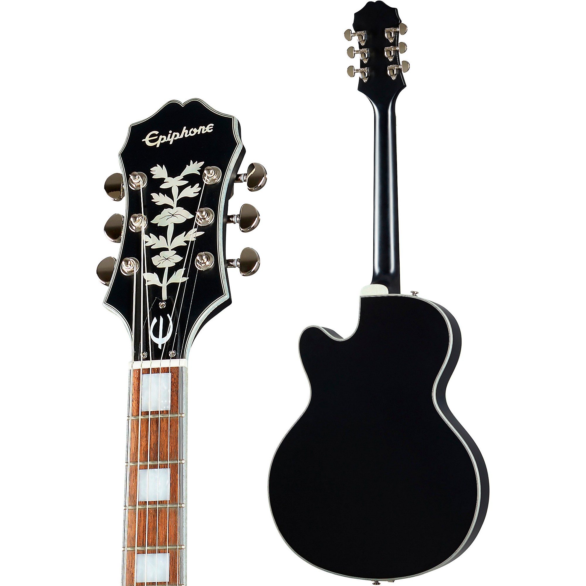 Epiphone Emperor Swingster Hollowbody Electric Guitar Black Aged Gloss |  Guitar Center