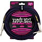 Ernie Ball Braided Straight to Angle Instrument Cable 20 ft. Neon Purple/Black thumbnail