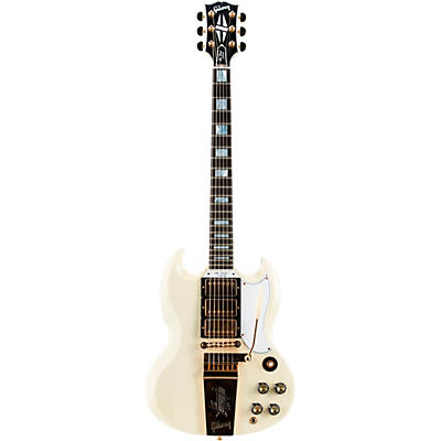 Gibson Custom 1963 Les Paul Sg Custom Reissue 3-Pickup With Maestro Vos Electric Guitar Classic White for sale