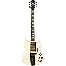 Gibson Custom 1963 Les Paul SG Custom Reissue 3-Pickup With Maestro VOS Electric Guitar Classic White