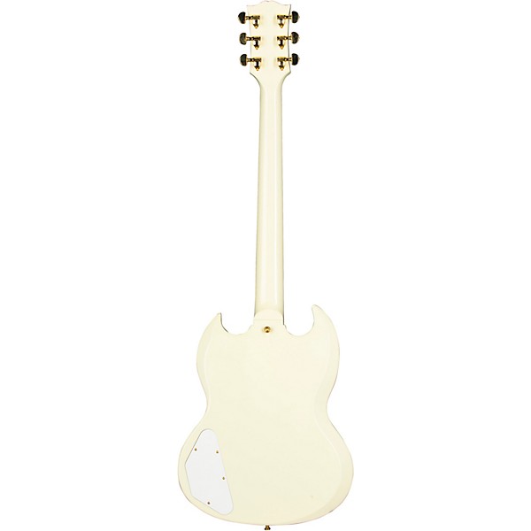 Gibson Custom 1963 Les Paul SG Custom Reissue 3-Pickup With Maestro VOS Electric Guitar Classic White