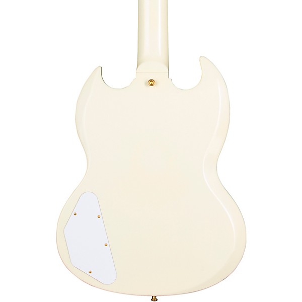 Gibson Custom 1963 Les Paul SG Custom Reissue 3-Pickup With Maestro VOS Electric Guitar Classic White