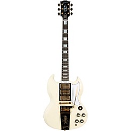 Gibson Custom 1963 Les Paul SG Custom Reissue 3-Pickup With Maestro VOS Electric Guitar Classic White