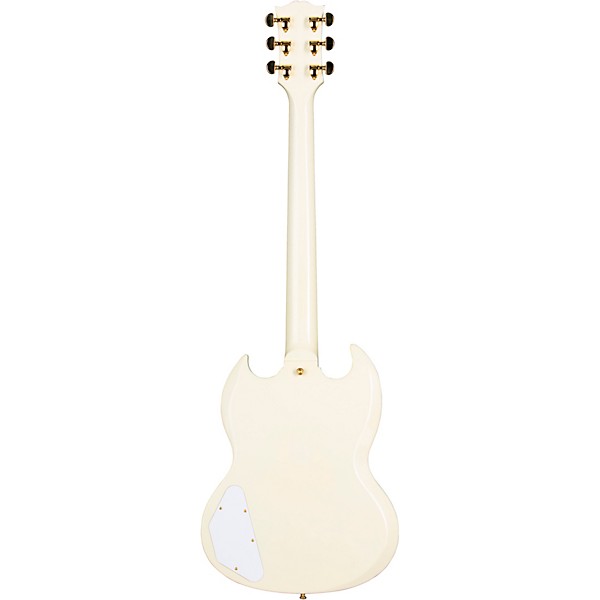 Gibson Custom 1963 Les Paul SG Custom Reissue 3-Pickup With Maestro VOS Electric Guitar Classic White