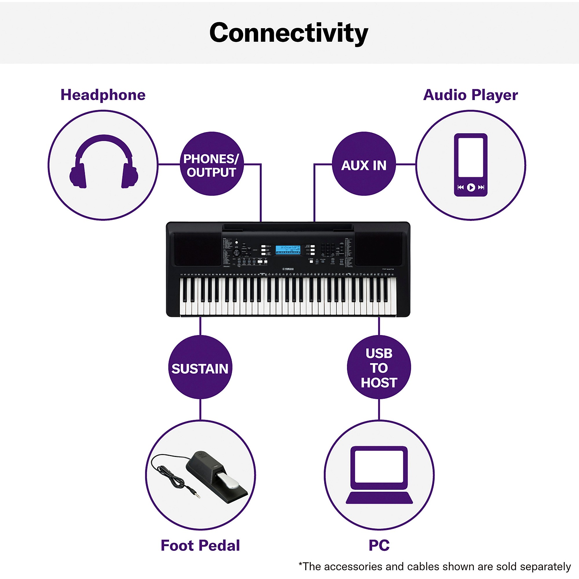 Yamaha PSR-E373 61-Key Portable Keyboard | Guitar Center