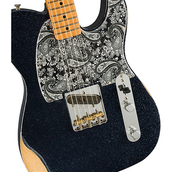 Fender Brad Paisley Esquire Electric Guitar Black Sparkle
