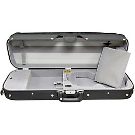 Bobelock Oblong Suspension Violin Case 4/4 S... Bobelock Oblong Suspension Violin Case 4/4 Size Black Exterior, Gray Interior