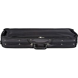 Bobelock Wooden Oblong Violin Case 1/4 Size Blac... Bobelock Wooden Oblong Violin Case 3/4 Size Black Exterior, Blue Interior