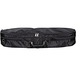 Bobelock Fiberglass Half-Moon Violin Case 4/4 Size Black Exterior, Wine Interior