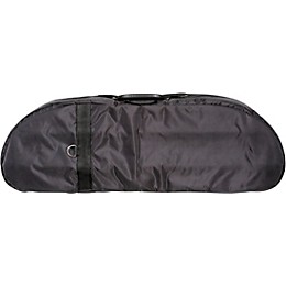 Bobelock Fiberglass Half-Moon Violin Case 4/4 Size Black Exterior, Wine Interior