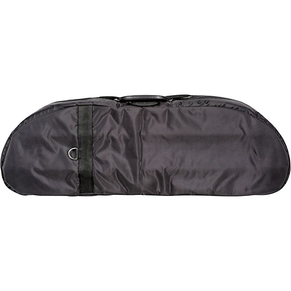 Bobelock Fiberglass Half-Moon Violin Case 4/4 Size Black Exterior, Wine Interior