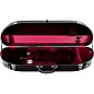Bobelock Fiberglass Half-Moon Violin Case 4/4 Size Black Exterior, Wine Interior