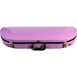 Bobelock Fiberglass Half-Moon Violin Case 4/4 Size Purple Exterior, Gray Interior